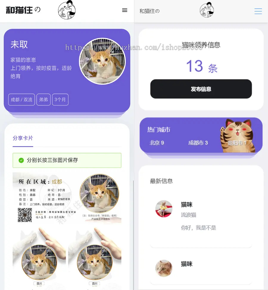 【亲测源码】最新流浪猫流浪狗H5完整运营源码下载/可封装APP