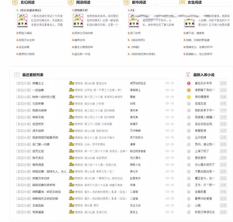 PHP自适应 深度SEO优化自动采集小说网站源码
