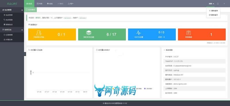 RGCMS睿谷信息管理系统 v2.0 build2021040501