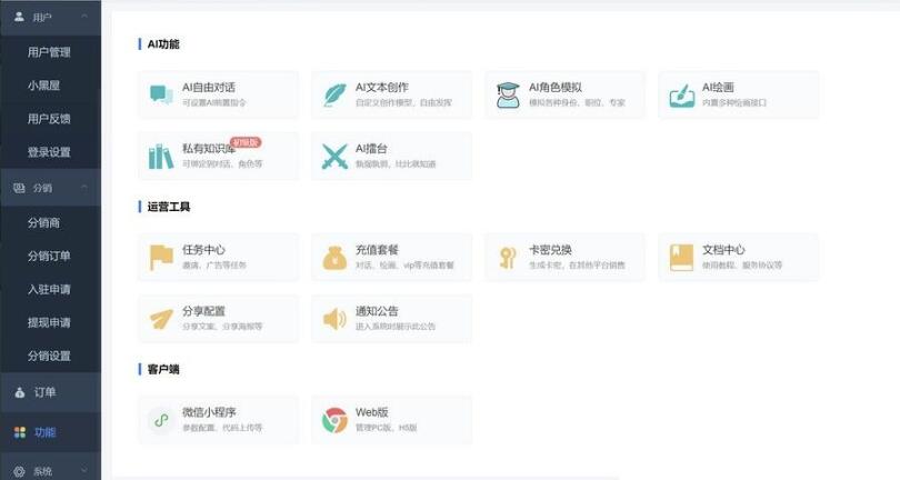 AI系统整合源码 ChatGPT源码 支持多开 自适应全开源GPT4.0MJ绘画系统AI绘画