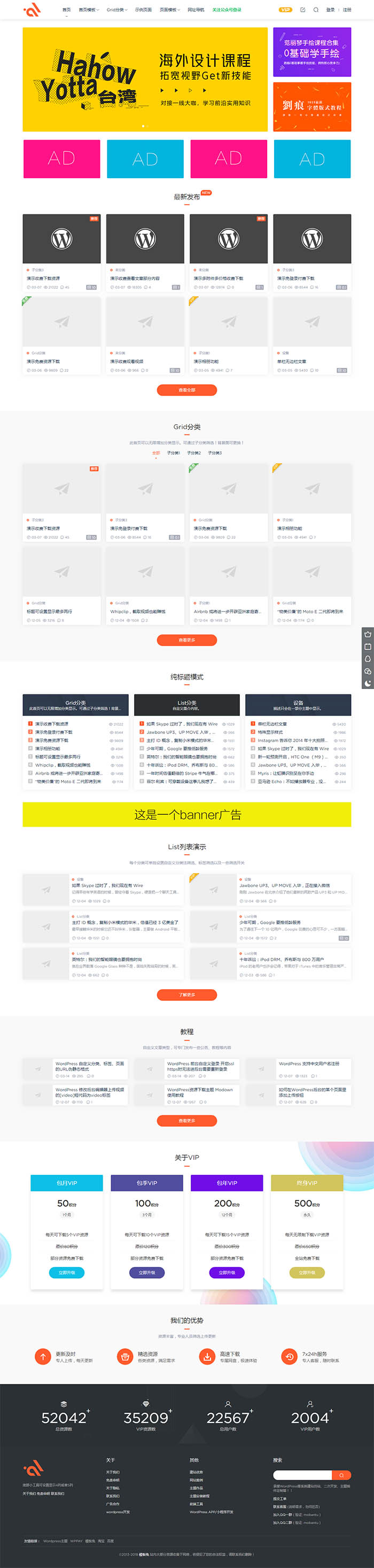Modown 付费下载资源/付费阅读查看内容/付费视频 WordPress主题