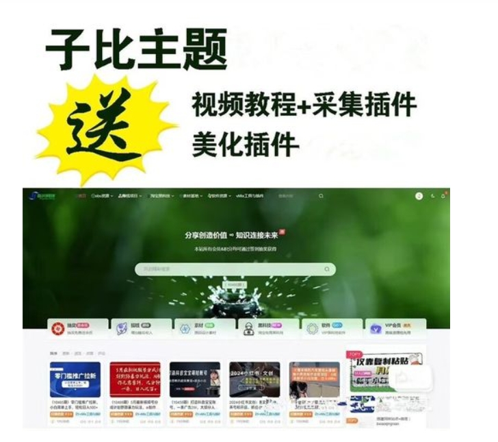 网创教程自动采集wordpress插件子比主题