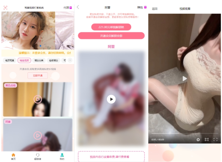 最新2025写真图片视频打赏系统源码 打赏平台搭建 付费打赏视频源码网站制作 完整可用 附教程